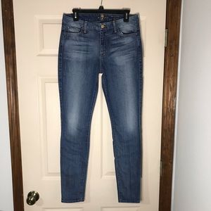 7 for all mankind high waist skinny jeans size 30
